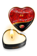 Розпродаж!!! Масажна свічка-серце Plaisirs Secrets Peach (35 мл) (термін 05.2026)