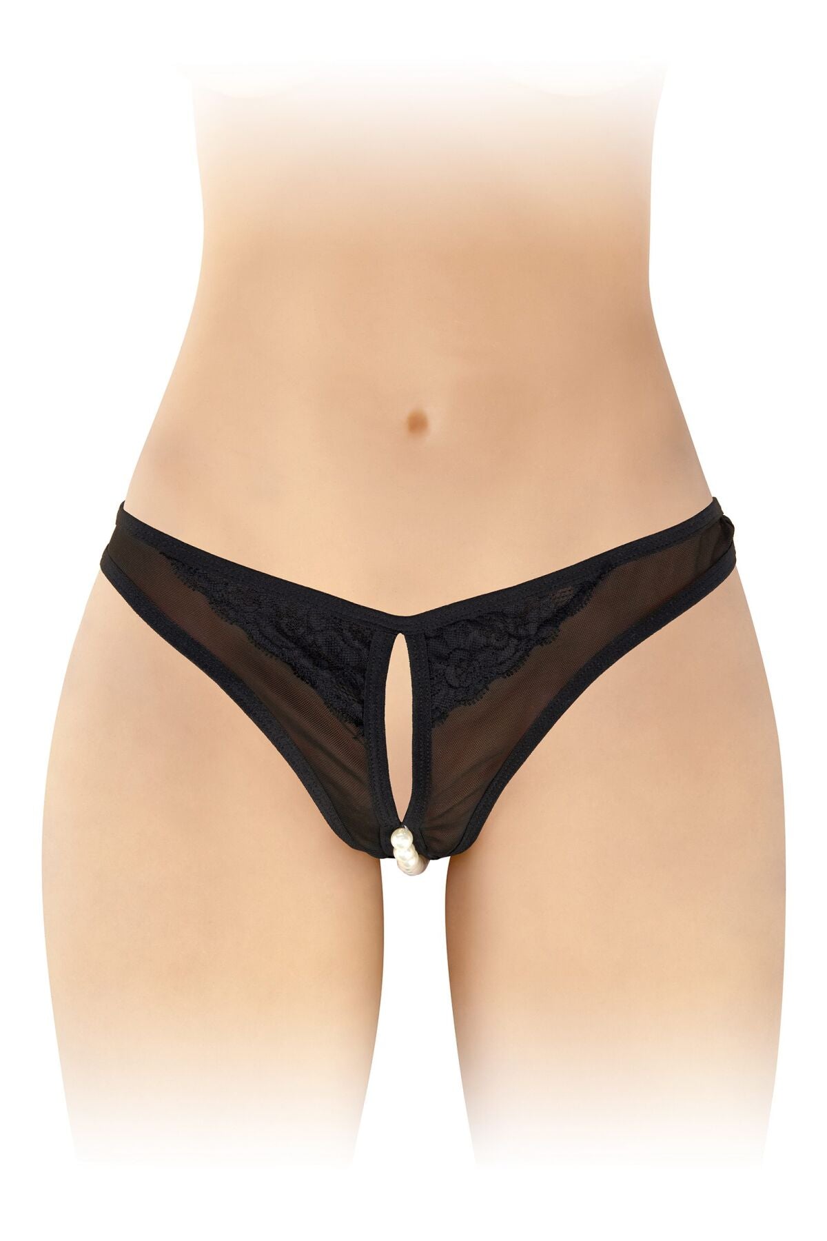 Panties with pearls and access Fashion Secret Sophie Black
