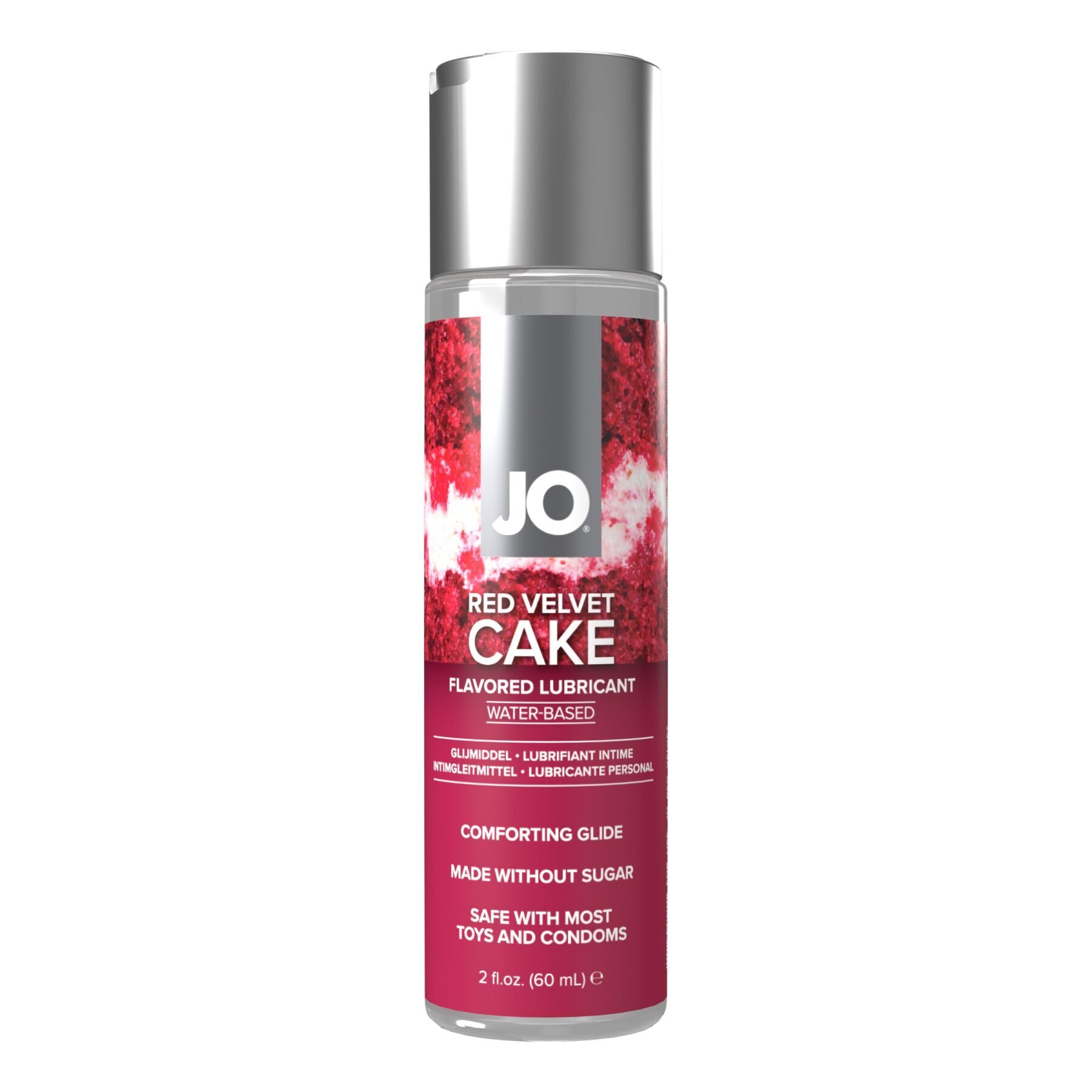 JO Red Velvet Cake Water-Based Lubricant (60 ml), Sugar-Free, Vegetable Glycerin