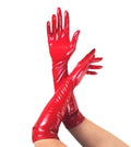 Glossy vinyl gloves Art of Sex - Lora, size L, color Red