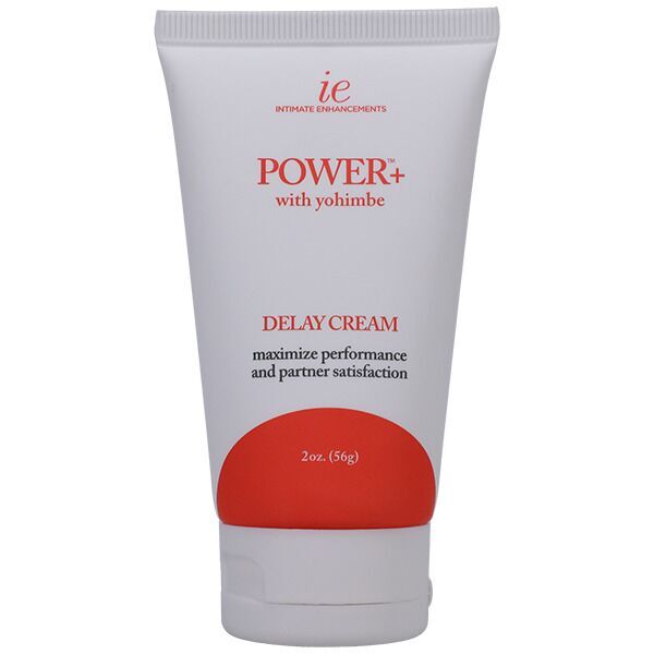 Doc Johnson Power+with Yohimbe Delay Cream, Yohimbe Extract, 56g