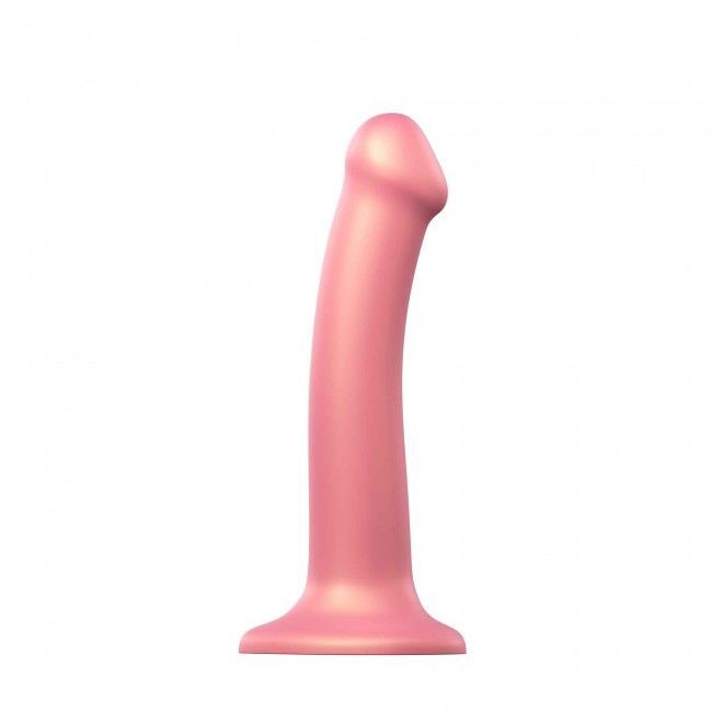 Насадка для страпону Strap-On-Me Mono Density Dildo Rose M (м'ята упаковка!!!)
