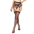 Art of Sex - Deily Garter Belt and Stockings Set, Black, Size XL