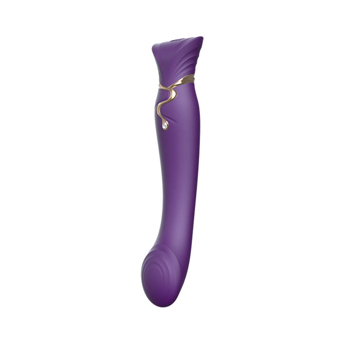 Smart Vibrator Zalo - Queen Twilight Purple, Pulsating Pearl, Swarovski Crystal