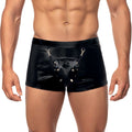 Men's briefs with a surprise Art of Sex - Gladiator, black with wet velvet effect, size L