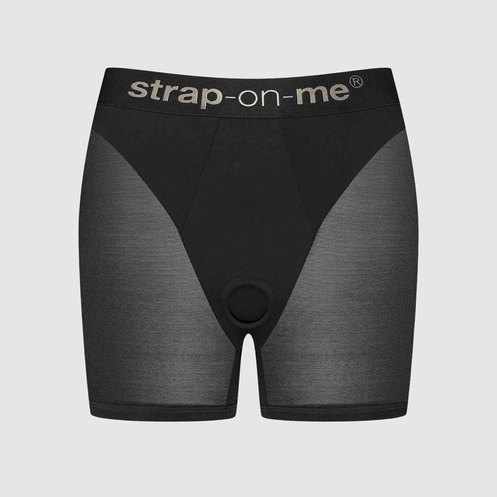 Шорти з фіксацією ділдо Strap-On-Me Harness Lingerie Halo - S - Black