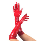 Glossy Vinyl Gloves Art of Sex - Lora, size M, color Red