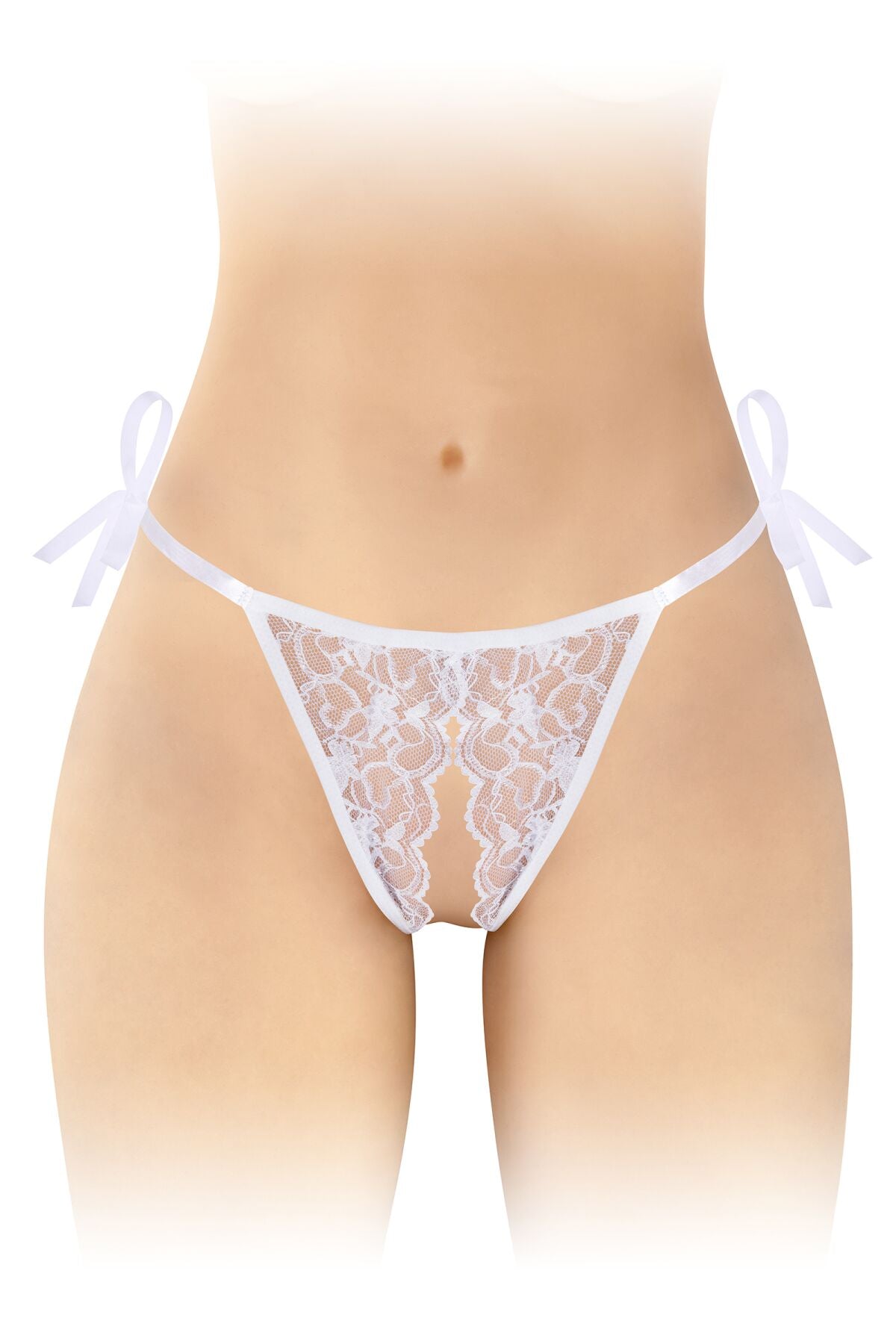 Fashion Secret STELLA White Open Crotch Panties
