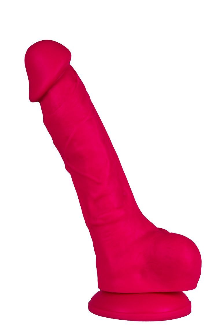 Dildo Alive Adam Pink L, dual-layer, silicone + Silexpan, diameter 4 cm