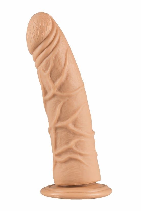 Dildo with Suction Cup Alive Fred, Conical, Diameter from 4.2cm to 4.7cm, PVC, Textured