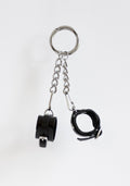 Handcuff Keychain with Buckle Black