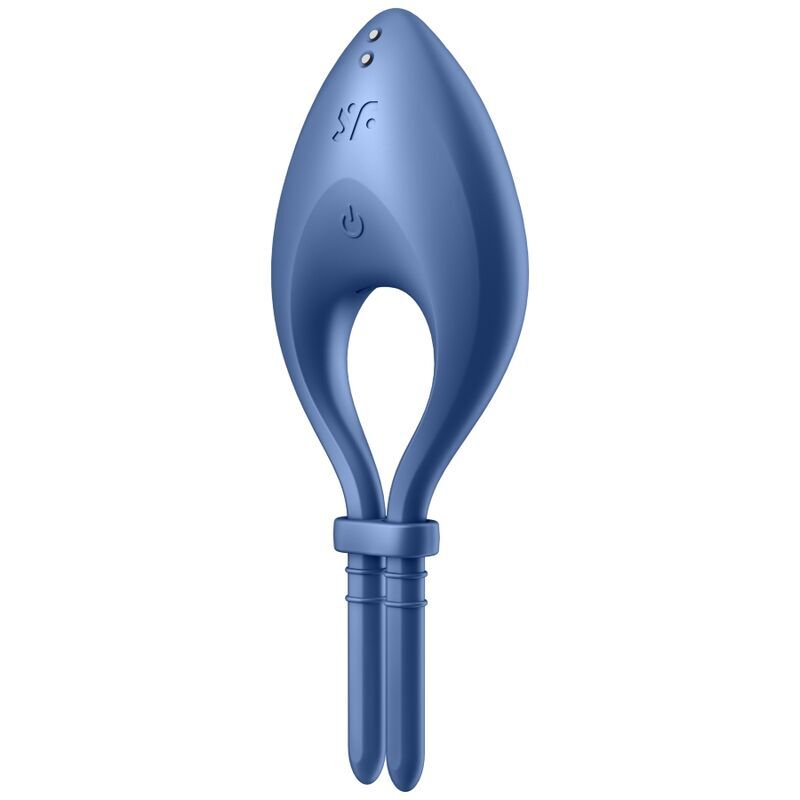 Erection Smart Vibrating Ring Lasso with Size Adjustment Satisfyer Bullseye Blue