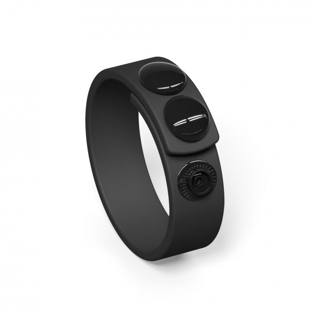 Adjustable Erection Ring with Buttons Love To Love HERO RING - BLACK ONYX