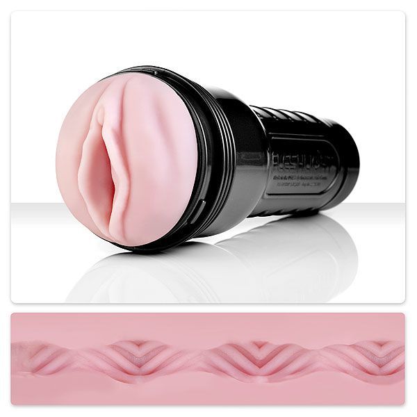 Fleshlight Pink Lady Vortex Masturbator, soft realistic texture