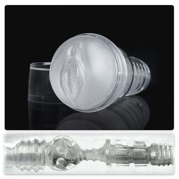 Fleshlight Ice Lady Crystal Masturbator, Translucent Material and Casing