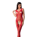 Bodystocking Passion BS061 red, bodysuit, imitation stockings