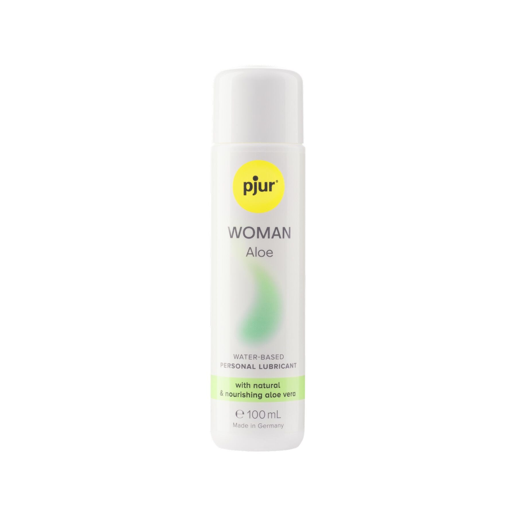 pjur Woman Aloe Water-Based Lubricant 100 ml, with Aloe Extract, Moisturizing, Paraben-Free