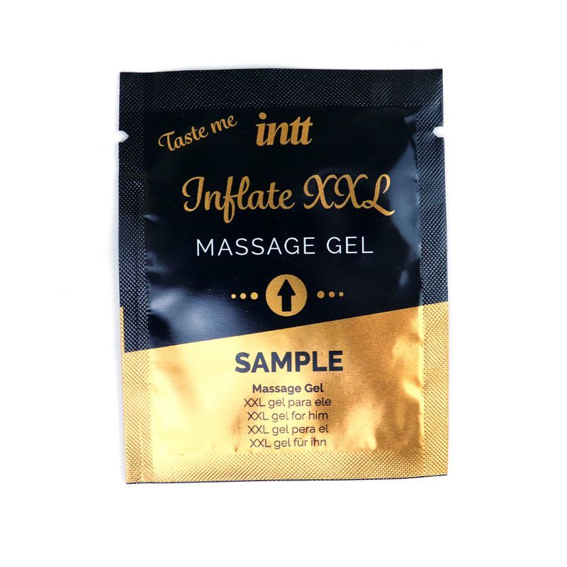 Intt Inflate XXL penis stimulation gel sachet (2 ml) with cinnamon flavor