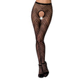 Erotic bodystocking tights Passion S010 black, with access, geometric pattern