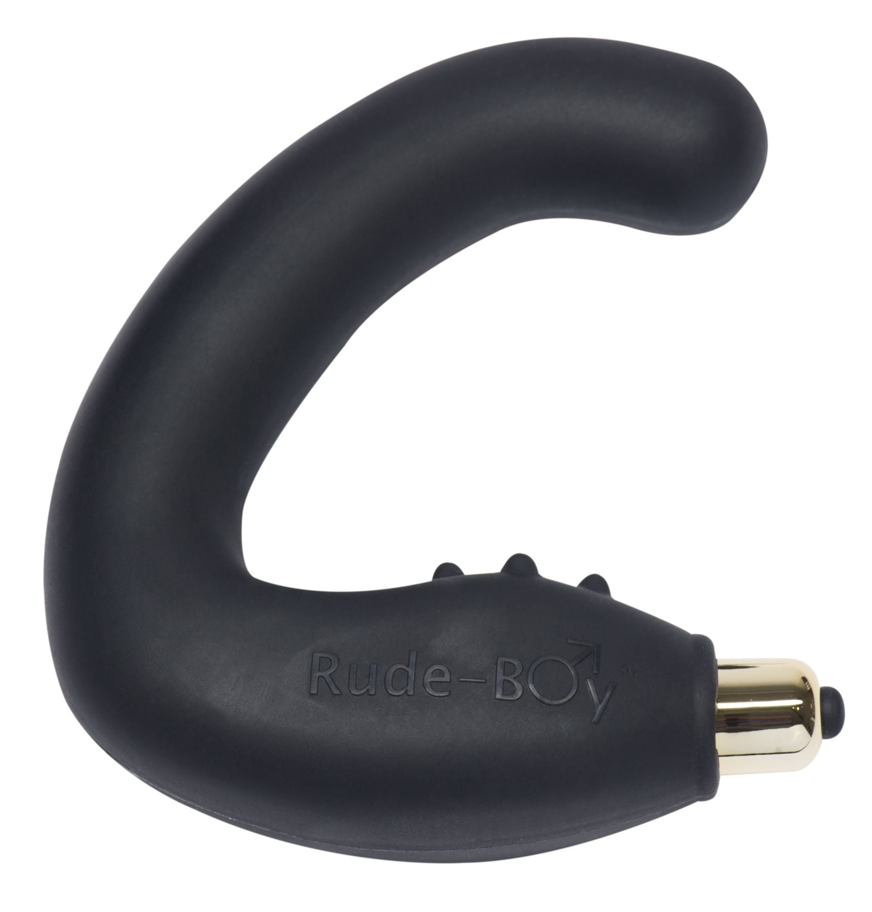 Vibrating prostate massager Rocks Off Rude-Boy Black, perineum massage, max. diameter 2.5 cm