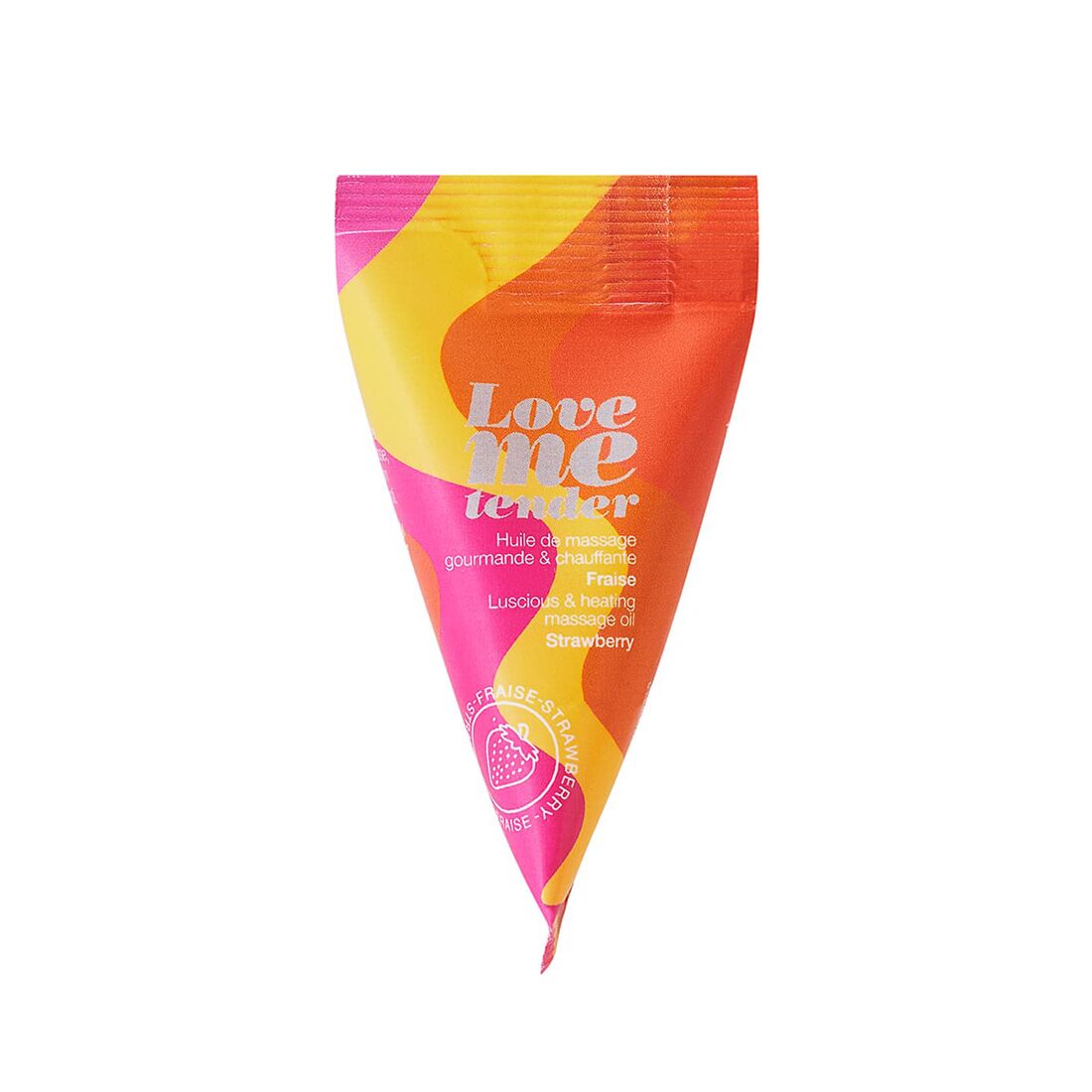 Massage Oil Love To Love - Love Me Tender, Strawberry (10 ml), strawberry scent, paraben-free