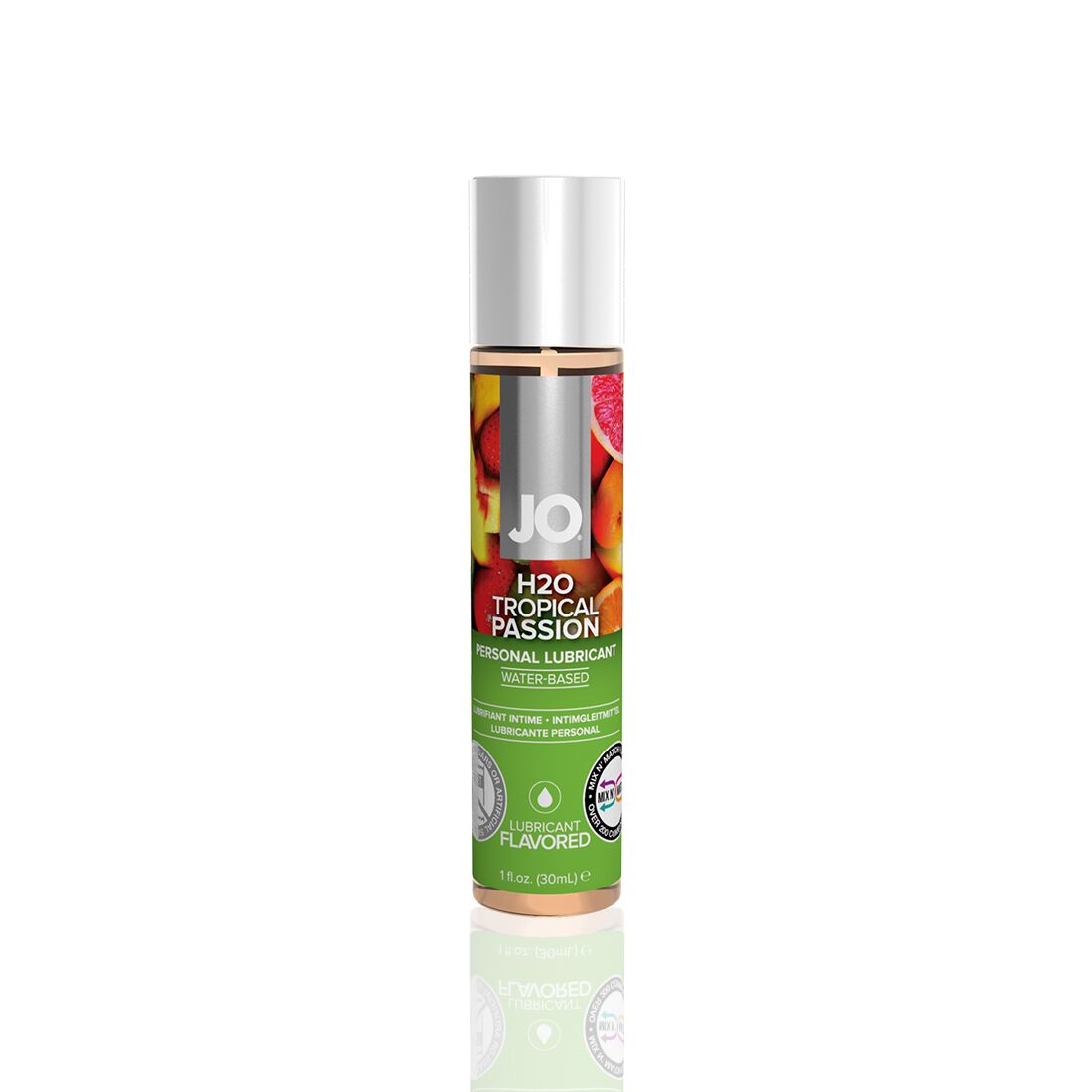 JO H2O Water-Based Lubricant — Tropical Passion (30 ml) sugar-free, vegetable glycerin