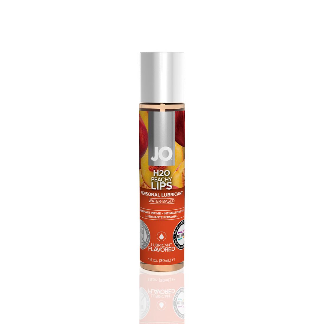 JO H2O Water-Based Lubricant — Peachy Lips (30 ml) sugar-free, vegetable glycerin