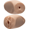 Doc Johnson Dani Daniels/Cherie Deville Ultraskyn Dual-Sided Masturbator, Vagina/Anus