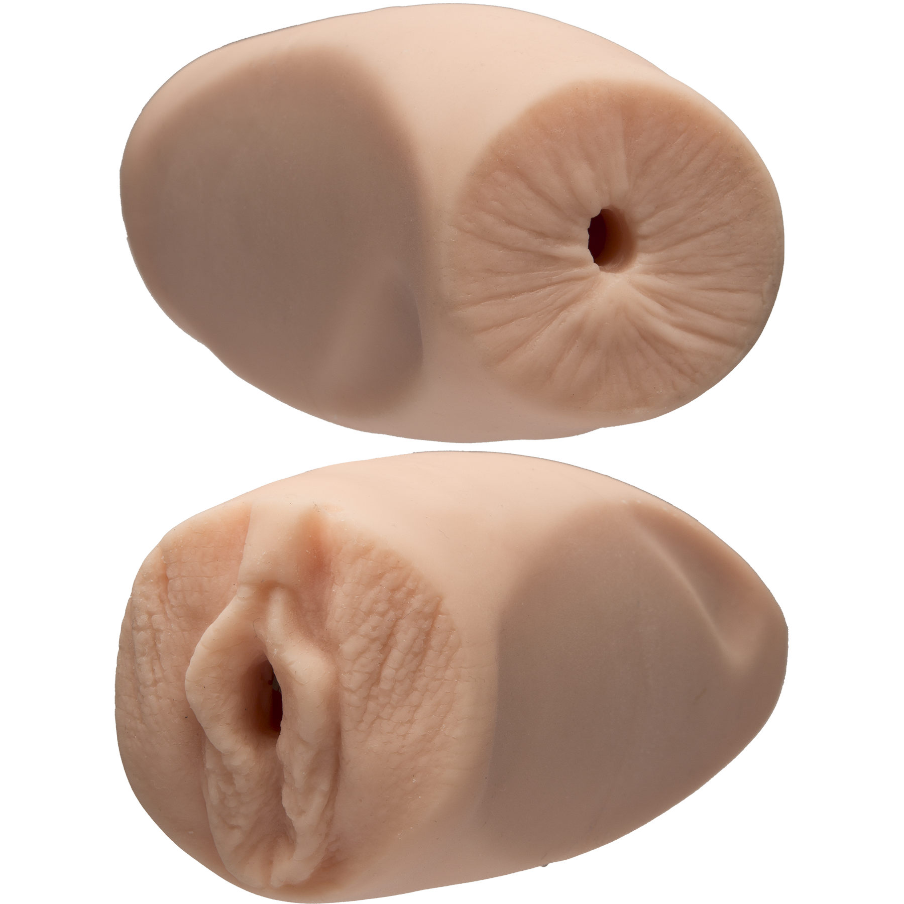 Doc Johnson Dani Daniels/Cherie Deville Ultraskyn Dual-Sided Masturbator, Vagina/Anus