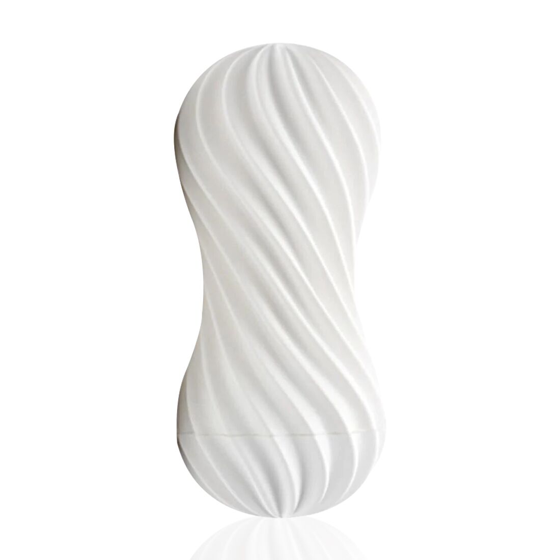Tenga Flex Silky White masturbator with adjustable intensity, can be twisted