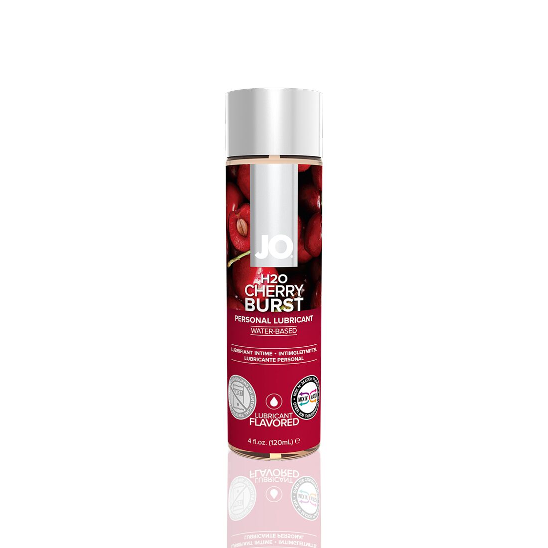 Water-based lubricant JO H2O — Cherry Burst (120 ml) sugar-free, vegetable glycerin