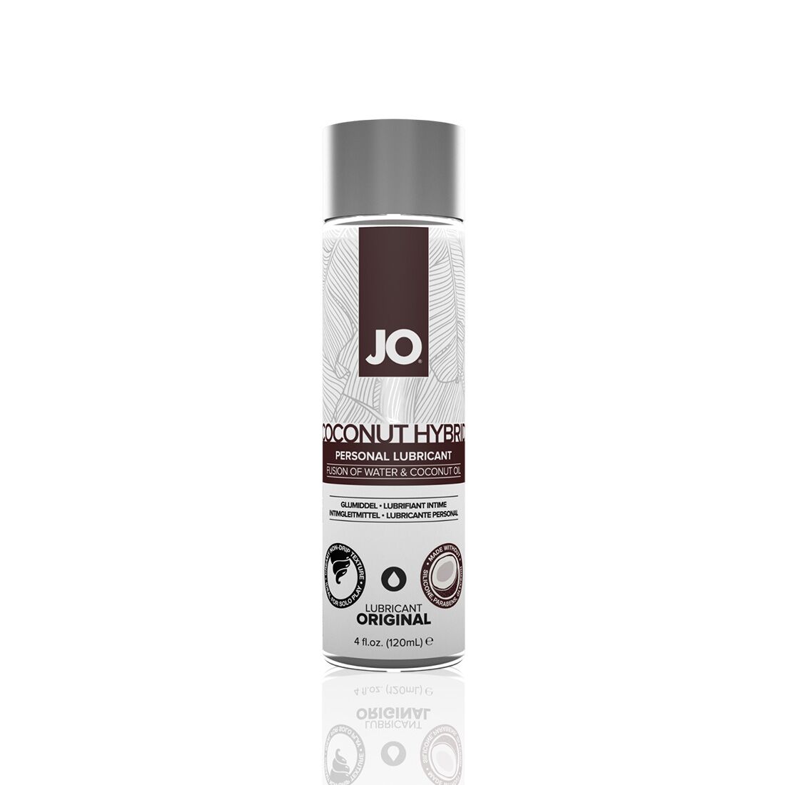 JO Coconut Hybrid ORIGINAL Lubricant Cream with Coconut Oil (120 ml) White