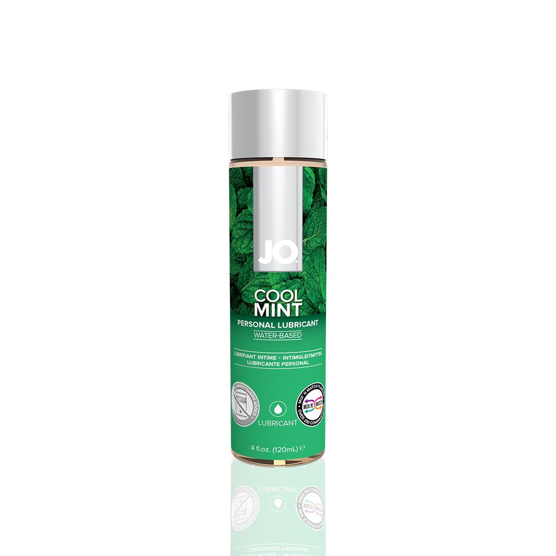 JO H2O Water-Based Lubricant — Cool Mint (120ml) sugar-free, vegetable glycerin