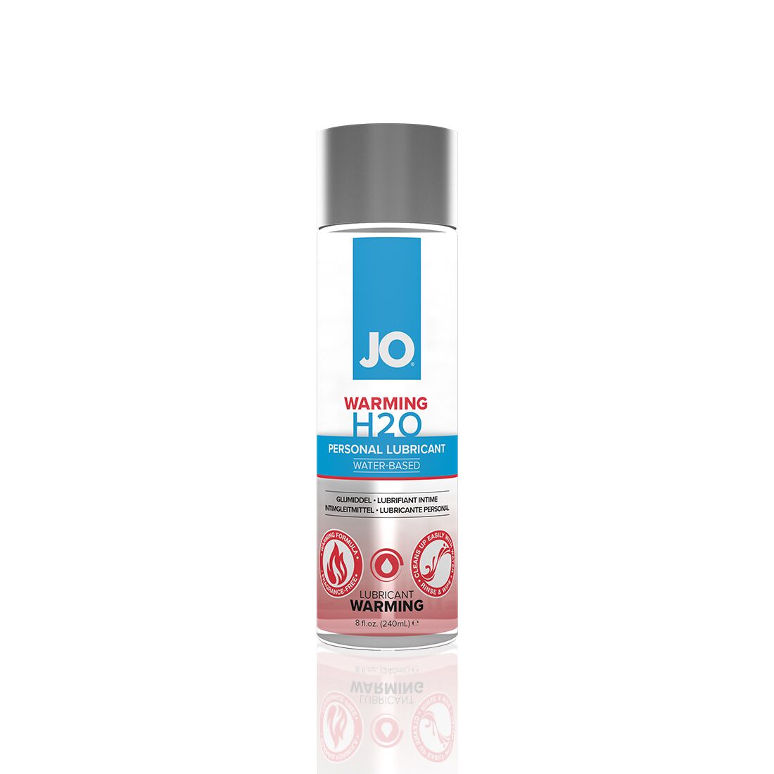 Warming water-based lubricant JO H2O WARMING (240 ml) with peppermint extract