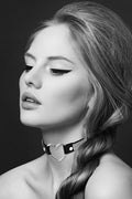 Rhinestone choker Bijoux Pour Toi - HEART DIAMOND