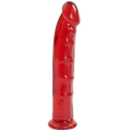 Фалоімітатор Doc Johnson Jelly Jewels Dong & Suction Cup Red, діаметр 3,6 см, антибактеріальний ПВХ