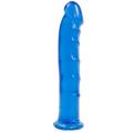 Фалоімітатор Doc Johnson Jelly Jewels Dong & Suction Cup Blue, діаметр 3,6 см, антибактеріальний ПВХ