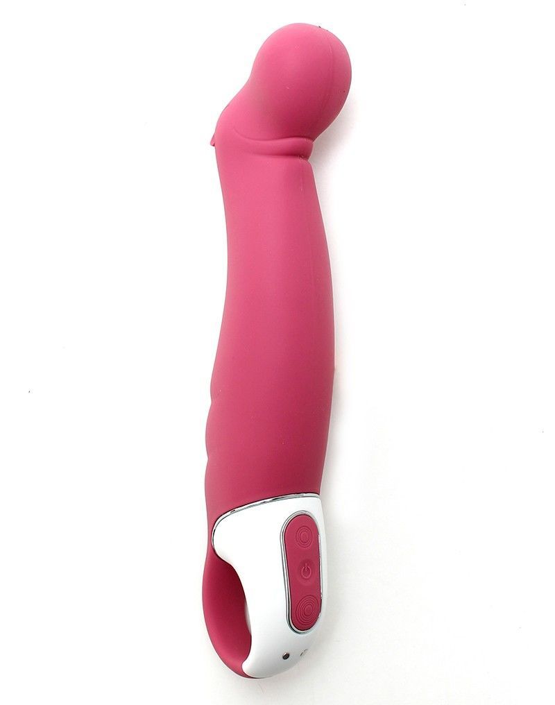 Powerful Vibrator Satisfyer Vibes Petting Hippo with Flexible Shaft, Liquid Silicone, 12 Modes