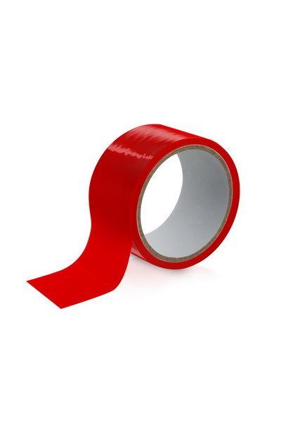 Fetish Tentation Red bondage tape (15 m), does not stick to skin or hair, only to itself