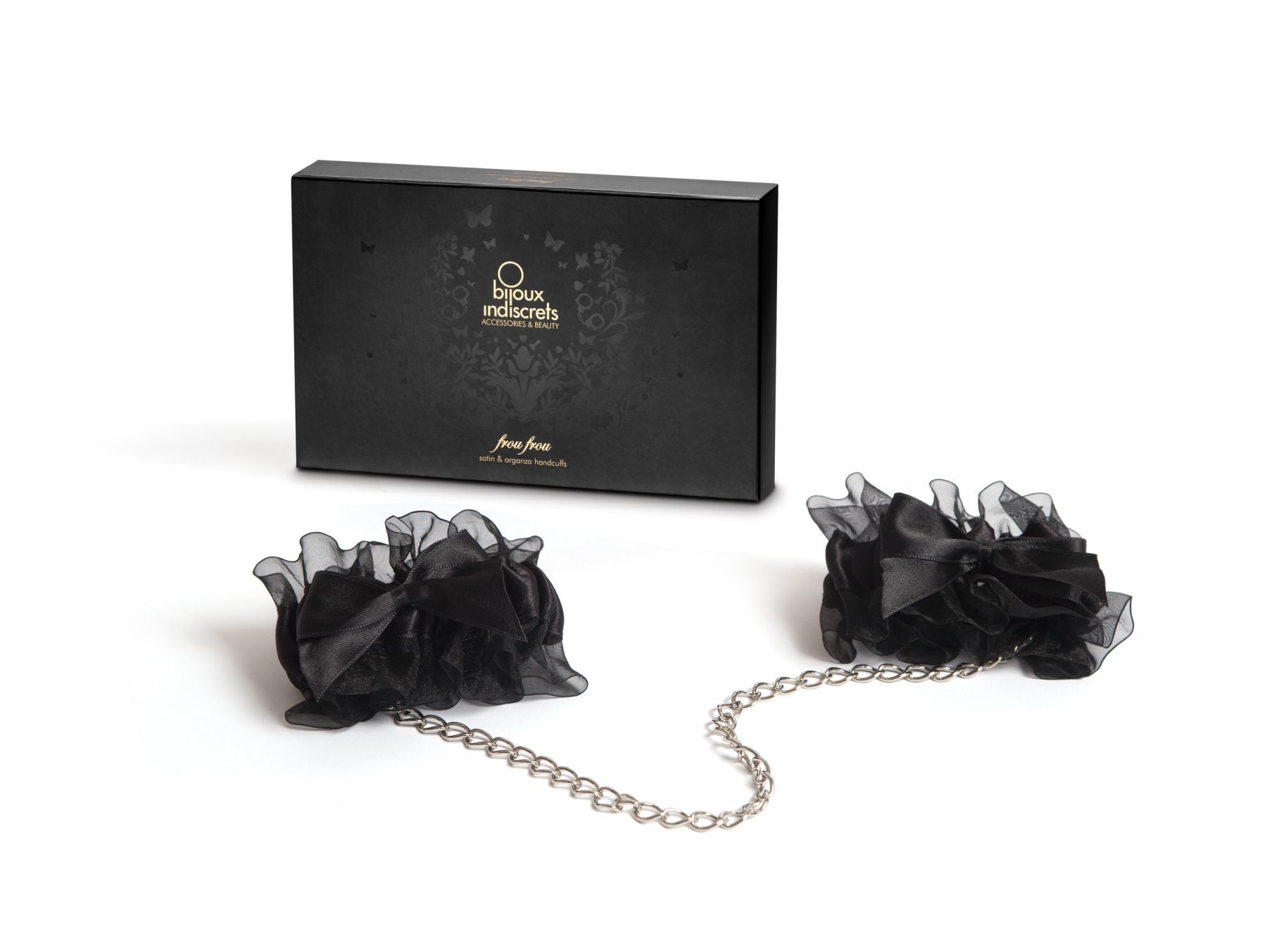 Bijoux Indiscrets - Frou Frou Organza Handcuffs, satin and organza, gift packaging
