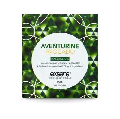 EXSENS Anti-Stress Aventurine Avocado Massage Oil sample 3ml