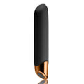 Powerful vibrator Rocks Off Chaiamo Black, soft-touch silicone, up to 3 hours of operation, waterproof