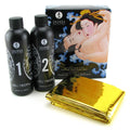 Shunga Oriental Body-to-Body NURU Massage Gel – Exotic Fruits (2 x 225 ml) plus sheet