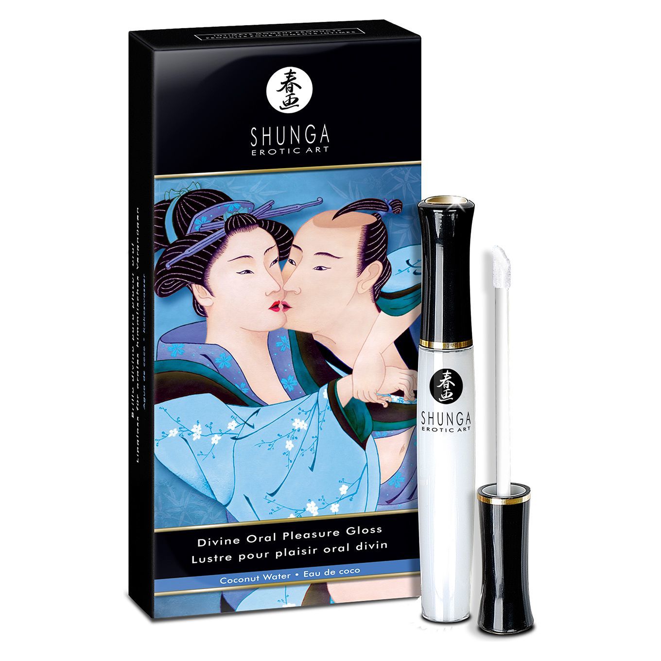 Shunga LIPGLOSS Stimulating Lip Gloss – Coconut Water (10 ml), tingling effect, hot-cold sensation