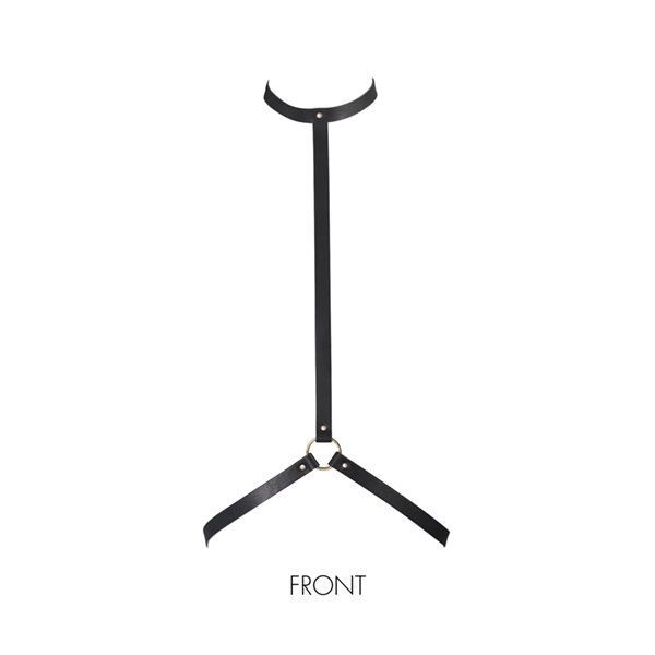 Harness Bijoux Indiscrets MAZE - I Harness Black, eco-leather, very stylish