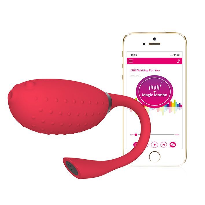 Smart Vibrating Egg Magic Motion Fugu Red, deep vibration