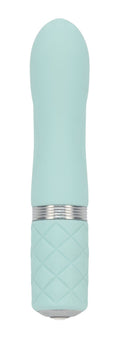Розкішний вібратор PILLOW TALK - Flirty Teal з кристалом Swarovski, гнучка головка