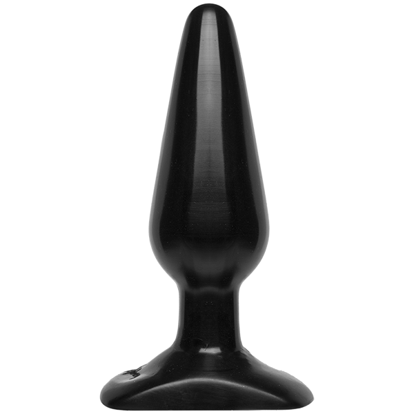 Doc Johnson Smooth Classic Medium Black Anal Plug, max. diameter 3.8 cm