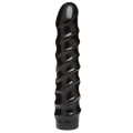 Doc Johnson CodeBlack 8 Inch Raging Vac-U-Lock Dildo with Stimulating Texture, 3.8 cm Diameter