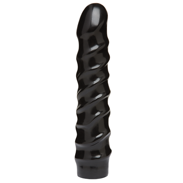 Doc Johnson CodeBlack 8 Inch Raging Vac-U-Lock Dildo with Stimulating Texture, 3.8 cm Diameter